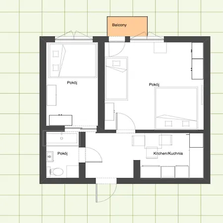 Sea View, 200 M Do Monte Cassino Grottgera 6, Lägenhet Sopot