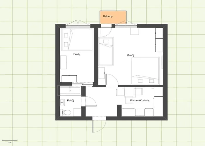 Sea View, 200 M Do Monte Cassino Grottgera 6, Lägenhet Sopot